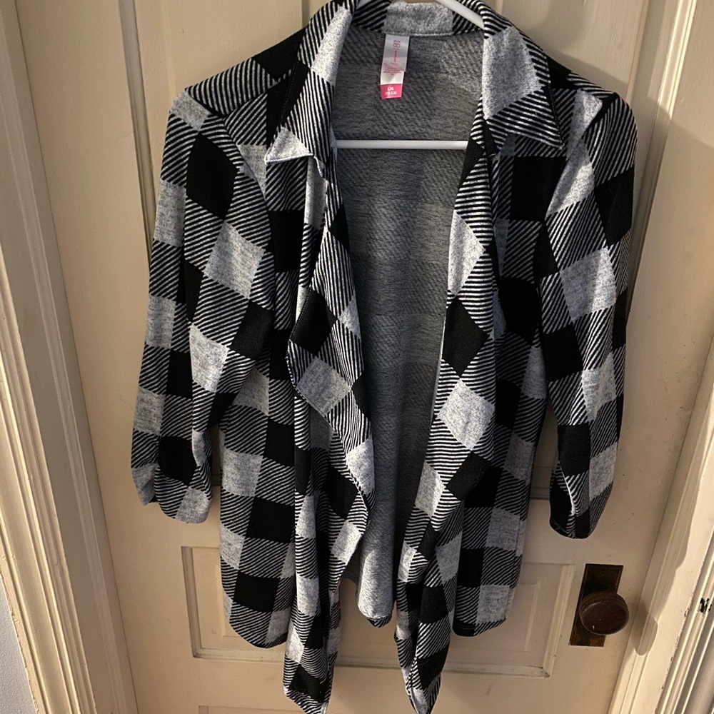 Black and grey cardigan